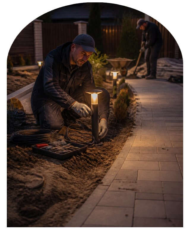 Проектирование уличного освещения участка в Березниках